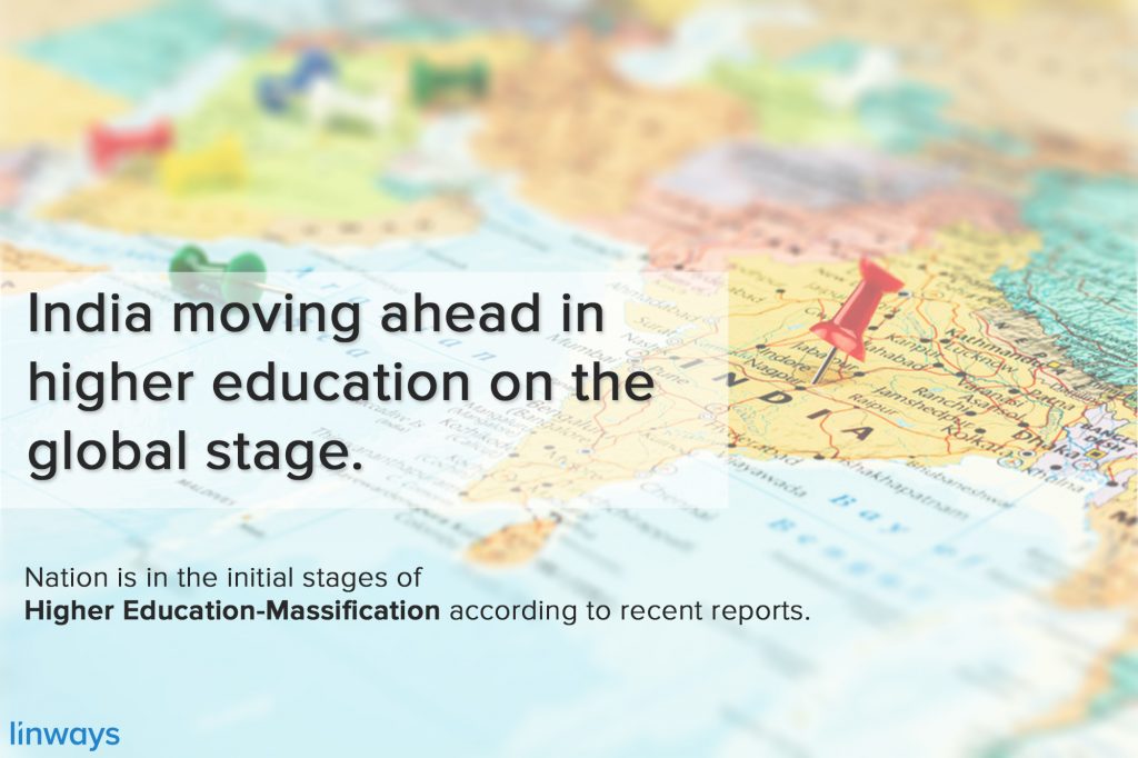 India is closer than ever in reaching a Gross Enrolment Ratio (GER) of 30% in higher education.